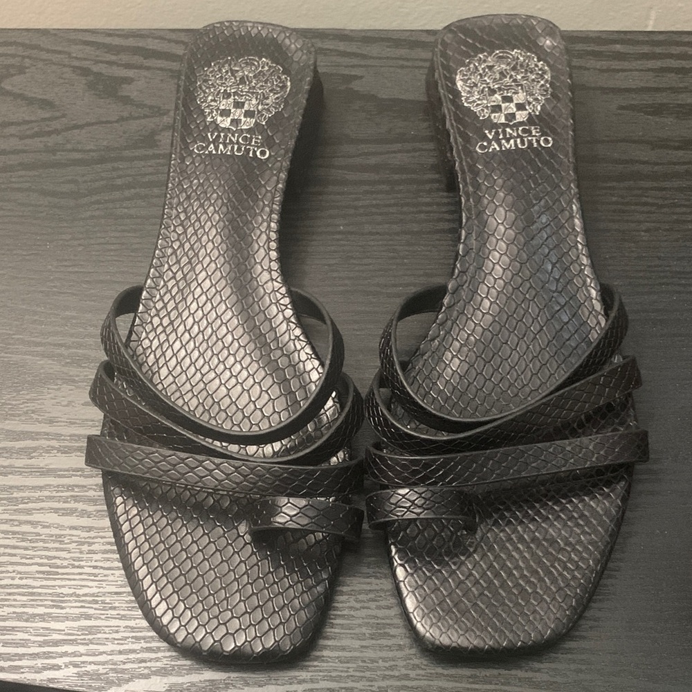 Vince Camuto Snake Print Sandals